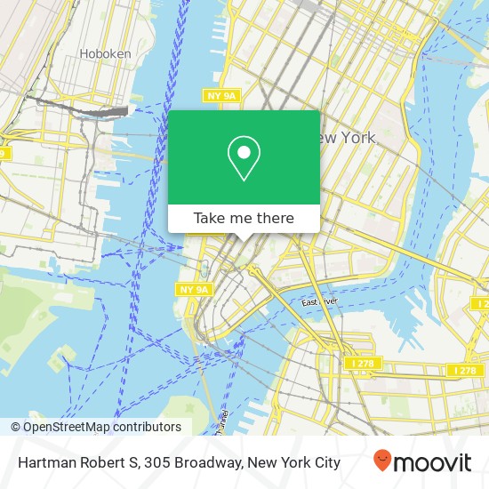 Hartman Robert S, 305 Broadway map