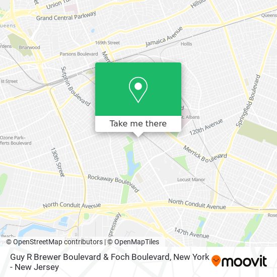 Guy R Brewer Boulevard & Foch Boulevard map