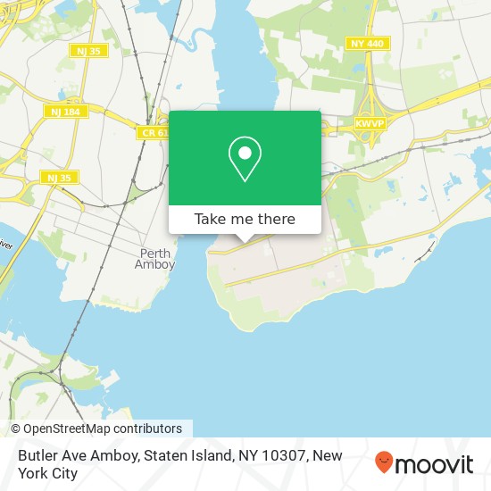 Butler Ave Amboy, Staten Island, NY 10307 map