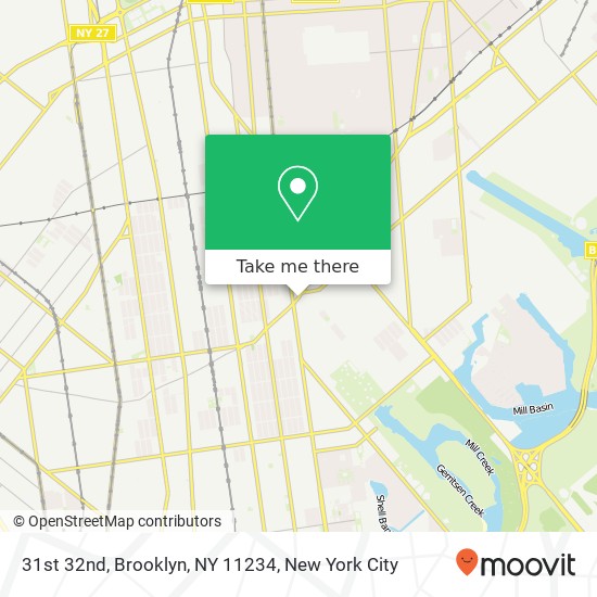 Mapa de 31st 32nd, Brooklyn, NY 11234