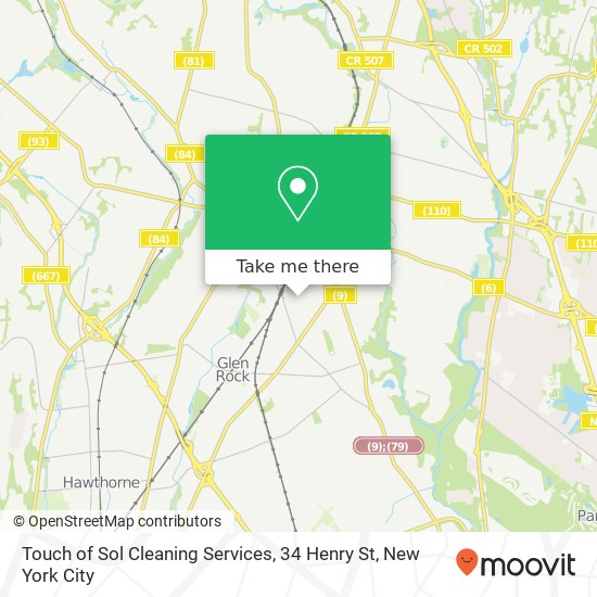 Mapa de Touch of Sol Cleaning Services, 34 Henry St