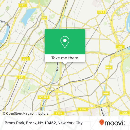 Mapa de Bronx Park, Bronx, NY 10462