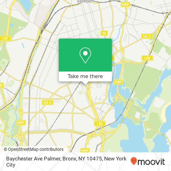 Mapa de Baychester Ave Palmer, Bronx, NY 10475