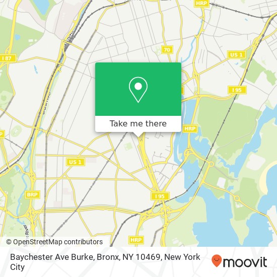 Baychester Ave Burke, Bronx, NY 10469 map