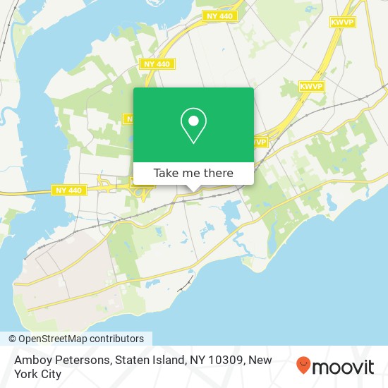 Mapa de Amboy Petersons, Staten Island, NY 10309