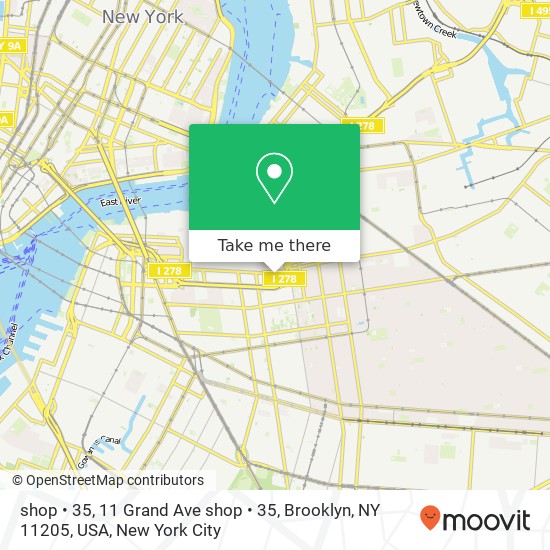 Mapa de shop  •  35, 11 Grand Ave shop  •  35, Brooklyn, NY 11205, USA