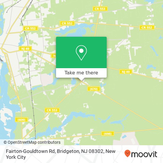Fairton-Gouldtown Rd, Bridgeton, NJ 08302 map