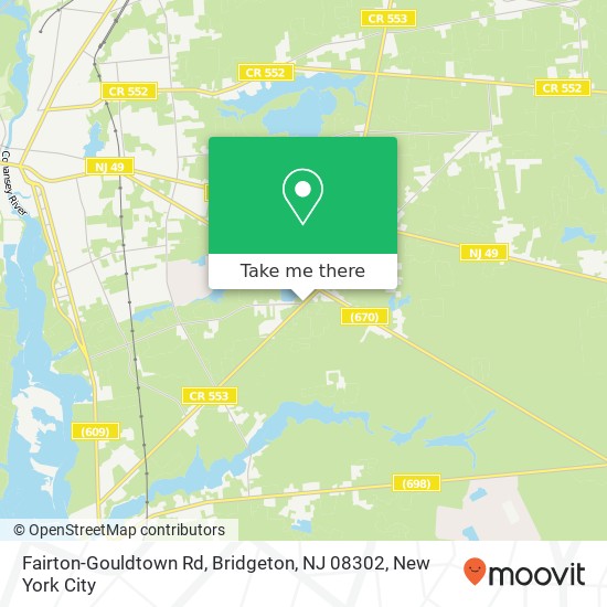 Fairton-Gouldtown Rd, Bridgeton, NJ 08302 map