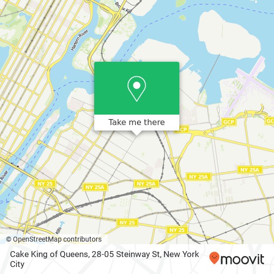 Mapa de Cake King of Queens, 28-05 Steinway St