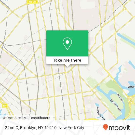 Mapa de 22nd O, Brooklyn, NY 11210