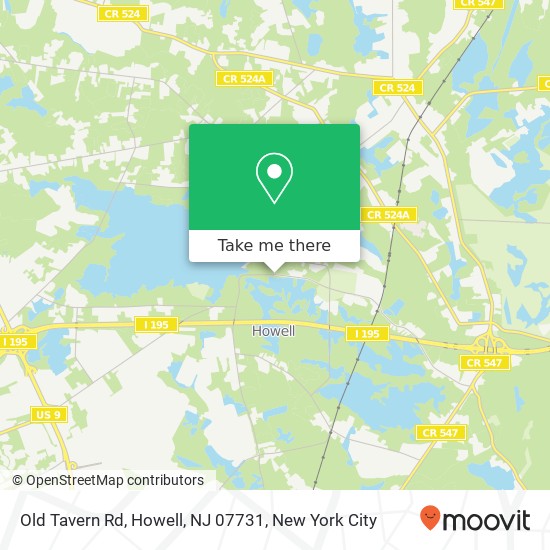 Old Tavern Rd, Howell, NJ 07731 map