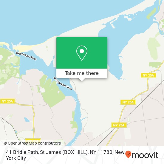 Mapa de 41 Bridle Path, St James (BOX HILL), NY 11780