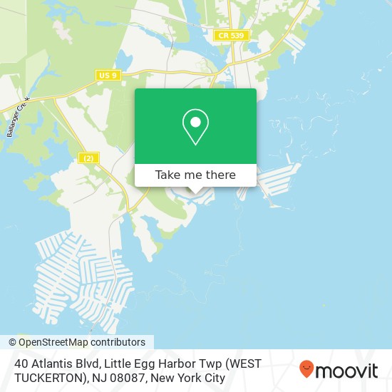 40 Atlantis Blvd, Little Egg Harbor Twp (WEST TUCKERTON), NJ 08087 map