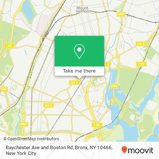 Mapa de Baychester Ave and Boston Rd, Bronx, NY 10466