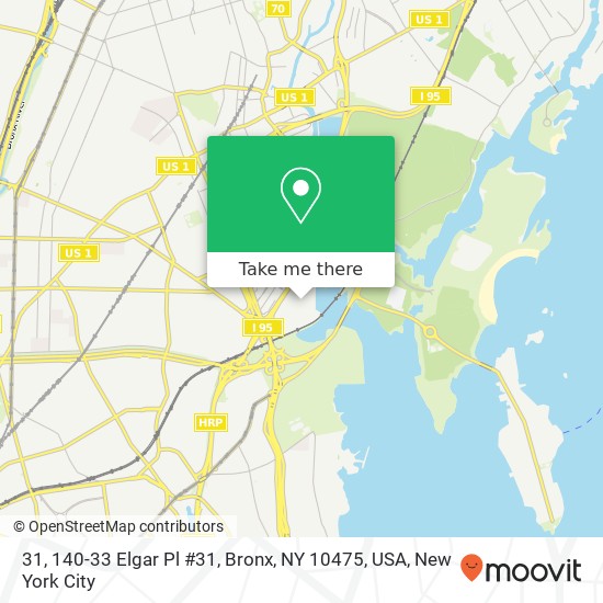 31, 140-33 Elgar Pl #31, Bronx, NY 10475, USA map