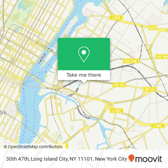 30th 47th, Long Island City, NY 11101 map
