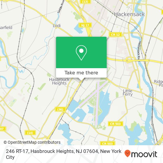 246 RT-17, Hasbrouck Heights, NJ 07604 map