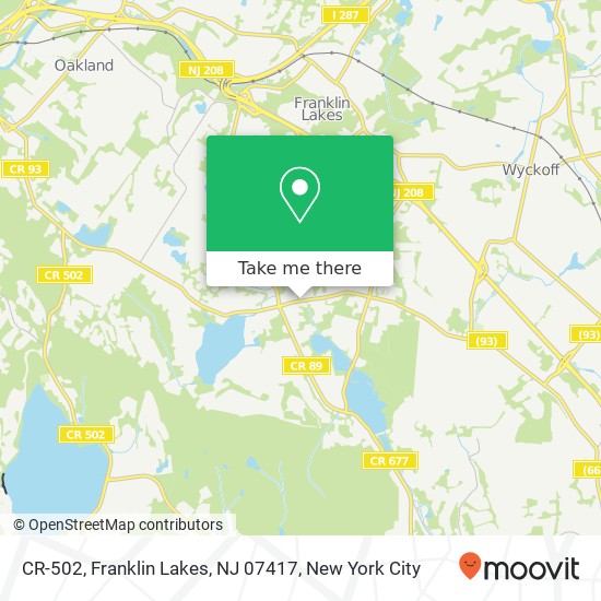 CR-502, Franklin Lakes, NJ 07417 map