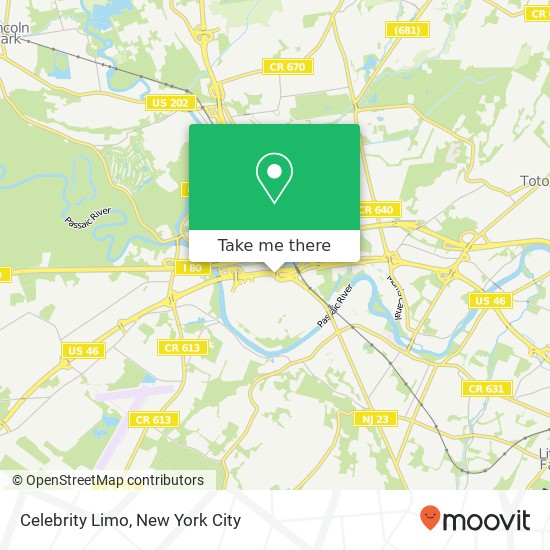 Mapa de Celebrity Limo