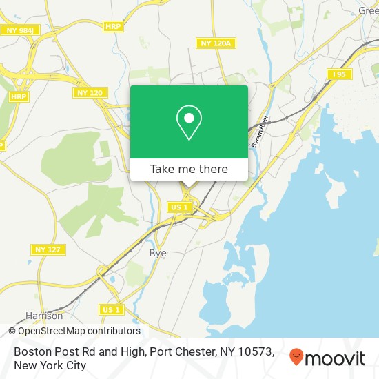 Mapa de Boston Post Rd and High, Port Chester, NY 10573