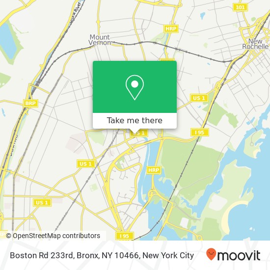 Mapa de Boston Rd 233rd, Bronx, NY 10466
