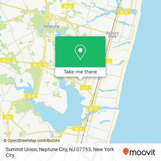 Mapa de Summit Union, Neptune City, NJ 07753
