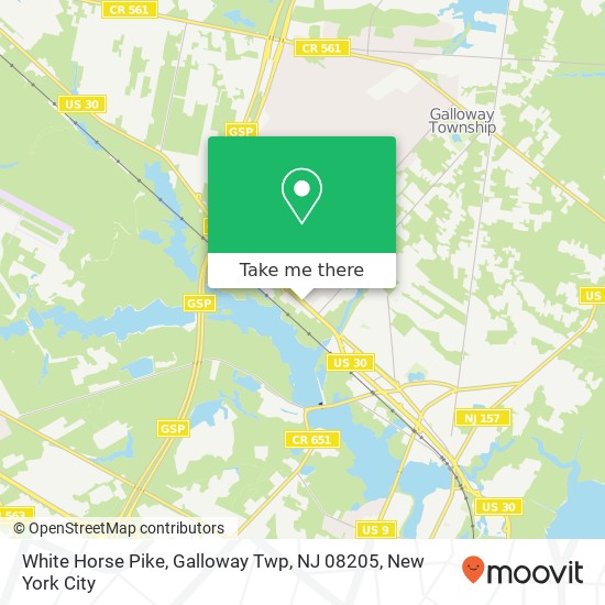 White Horse Pike, Galloway Twp, NJ 08205 map