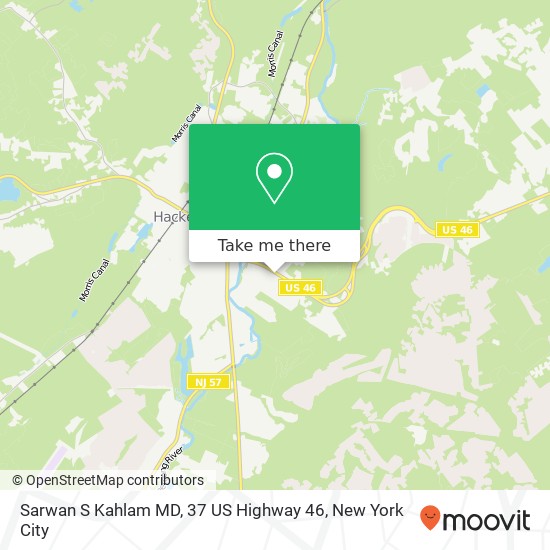 Sarwan S Kahlam MD, 37 US Highway 46 map