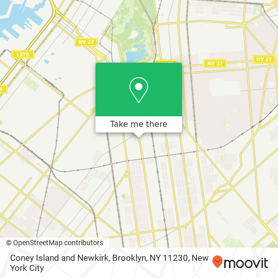 Coney Island and Newkirk, Brooklyn, NY 11230 map
