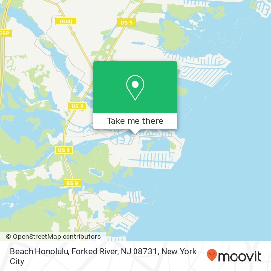 Beach Honolulu, Forked River, NJ 08731 map