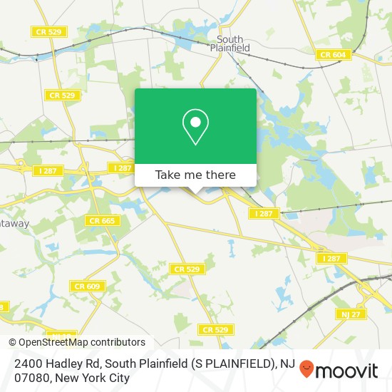 2400 Hadley Rd, South Plainfield (S PLAINFIELD), NJ 07080 map