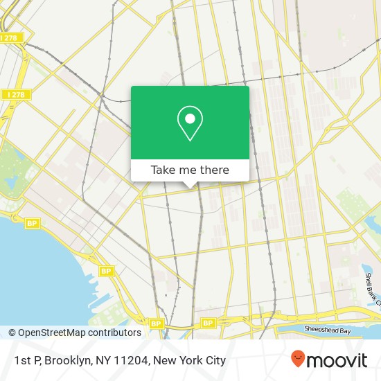 1st P, Brooklyn, NY 11204 map