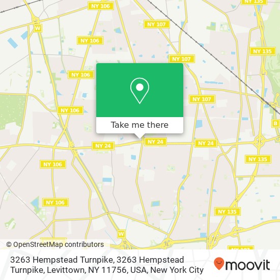 3263 Hempstead Turnpike, 3263 Hempstead Turnpike, Levittown, NY 11756, USA map