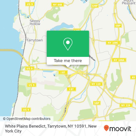 Mapa de White Plains Benedict, Tarrytown, NY 10591