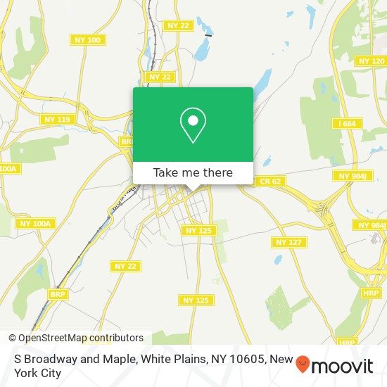 Mapa de S Broadway and Maple, White Plains, NY 10605