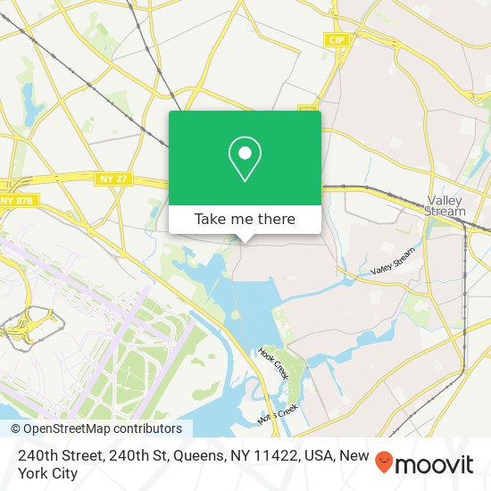 Mapa de 240th Street, 240th St, Queens, NY 11422, USA