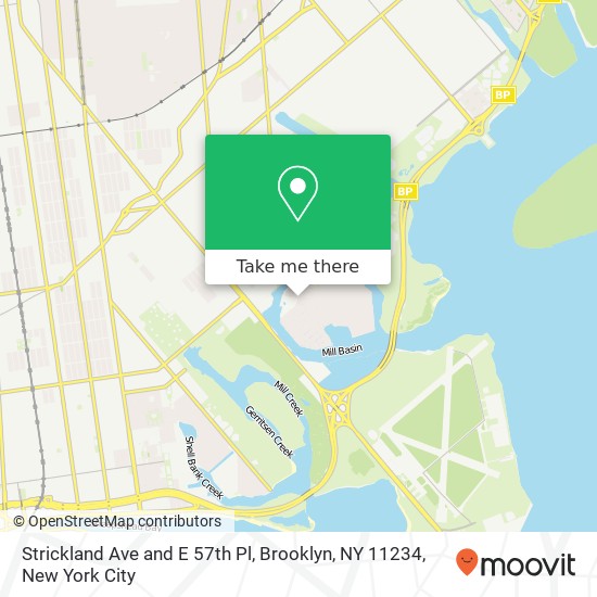 Strickland Ave and E 57th Pl, Brooklyn, NY 11234 map