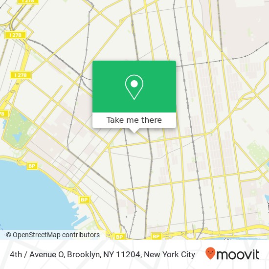 4th / Avenue O, Brooklyn, NY 11204 map