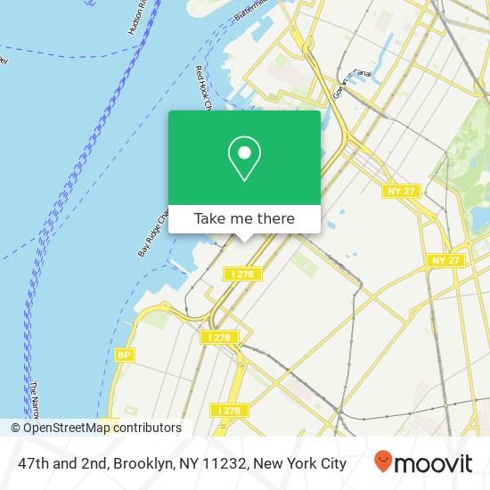 Mapa de 47th and 2nd, Brooklyn, NY 11232