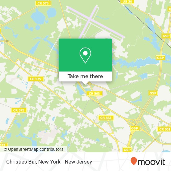Christies Bar map