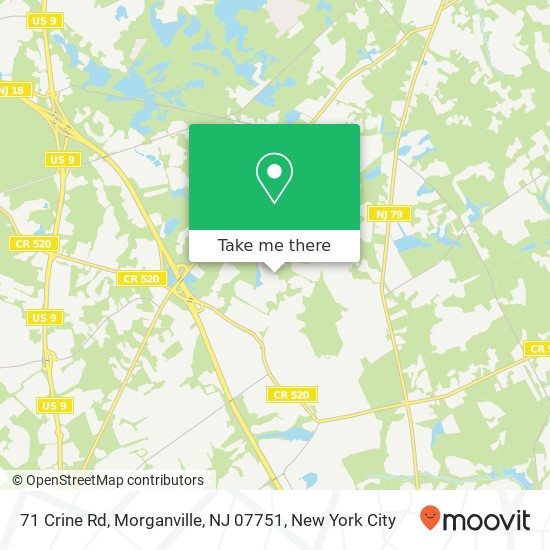 71 Crine Rd, Morganville, NJ 07751 map