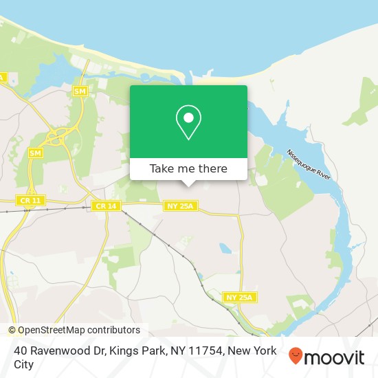 40 Ravenwood Dr, Kings Park, NY 11754 map