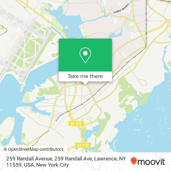 Mapa de 259 Randall Avenue, 259 Randall Ave, Lawrence, NY 11559, USA