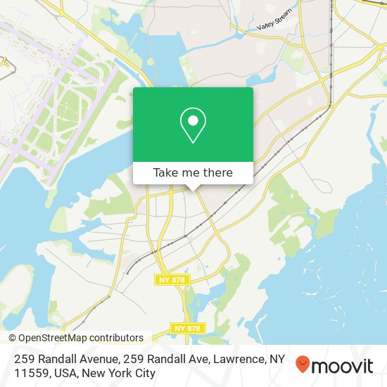 259 Randall Avenue, 259 Randall Ave, Lawrence, NY 11559, USA map