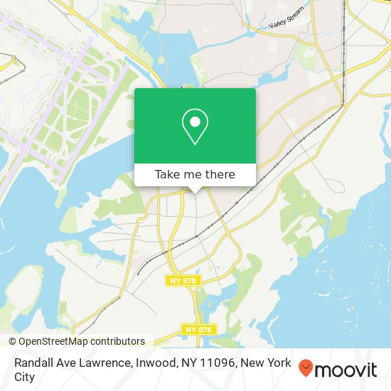 Mapa de Randall Ave Lawrence, Inwood, NY 11096