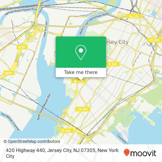 420 Highway 440, Jersey City, NJ 07305 map