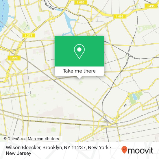 Mapa de Wilson Bleecker, Brooklyn, NY 11237