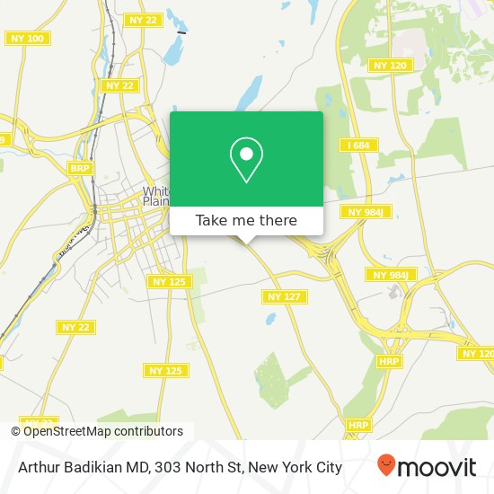 Arthur Badikian MD, 303 North St map