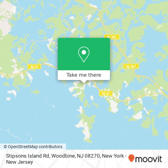 Mapa de Stipsons Island Rd, Woodbine, NJ 08270