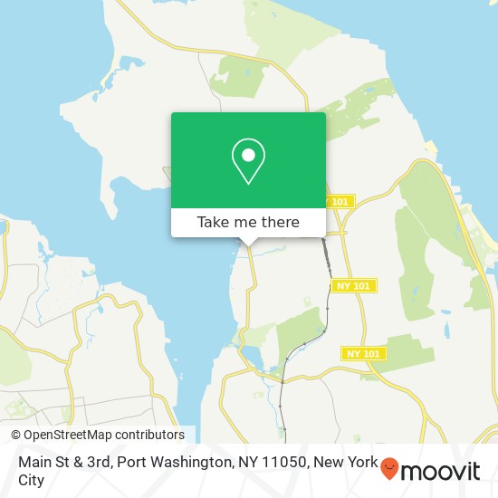 Mapa de Main St & 3rd, Port Washington, NY 11050